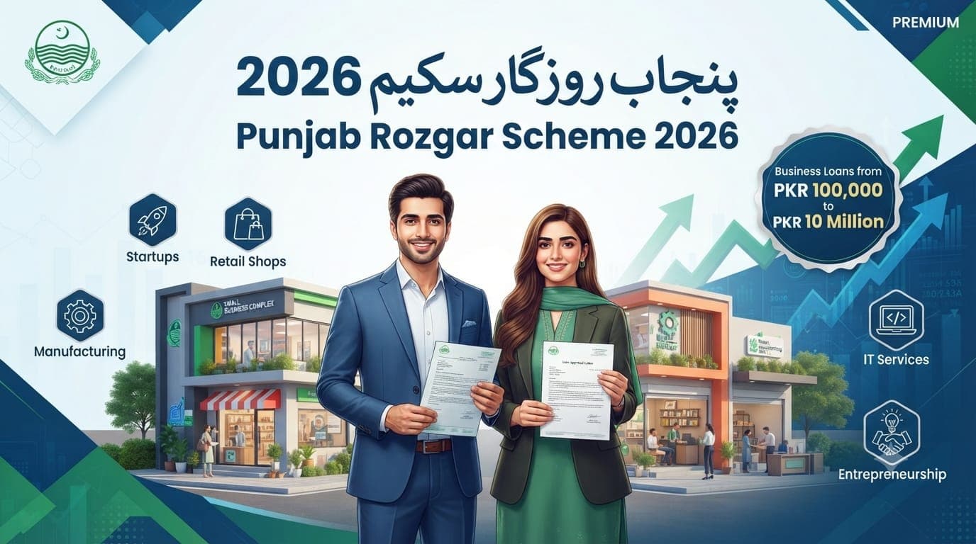 Punjab Rozgar Scheme 2026 – Eligibility, Loan Amount & Complete Online Application Guide