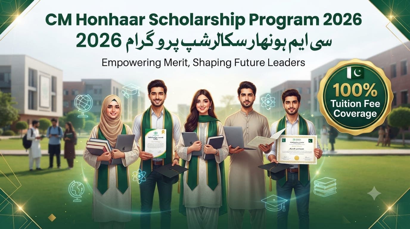 CM Honhaar Scholarship Program 2026 – Eligibility, Benefits & Complete Apply Online Guide